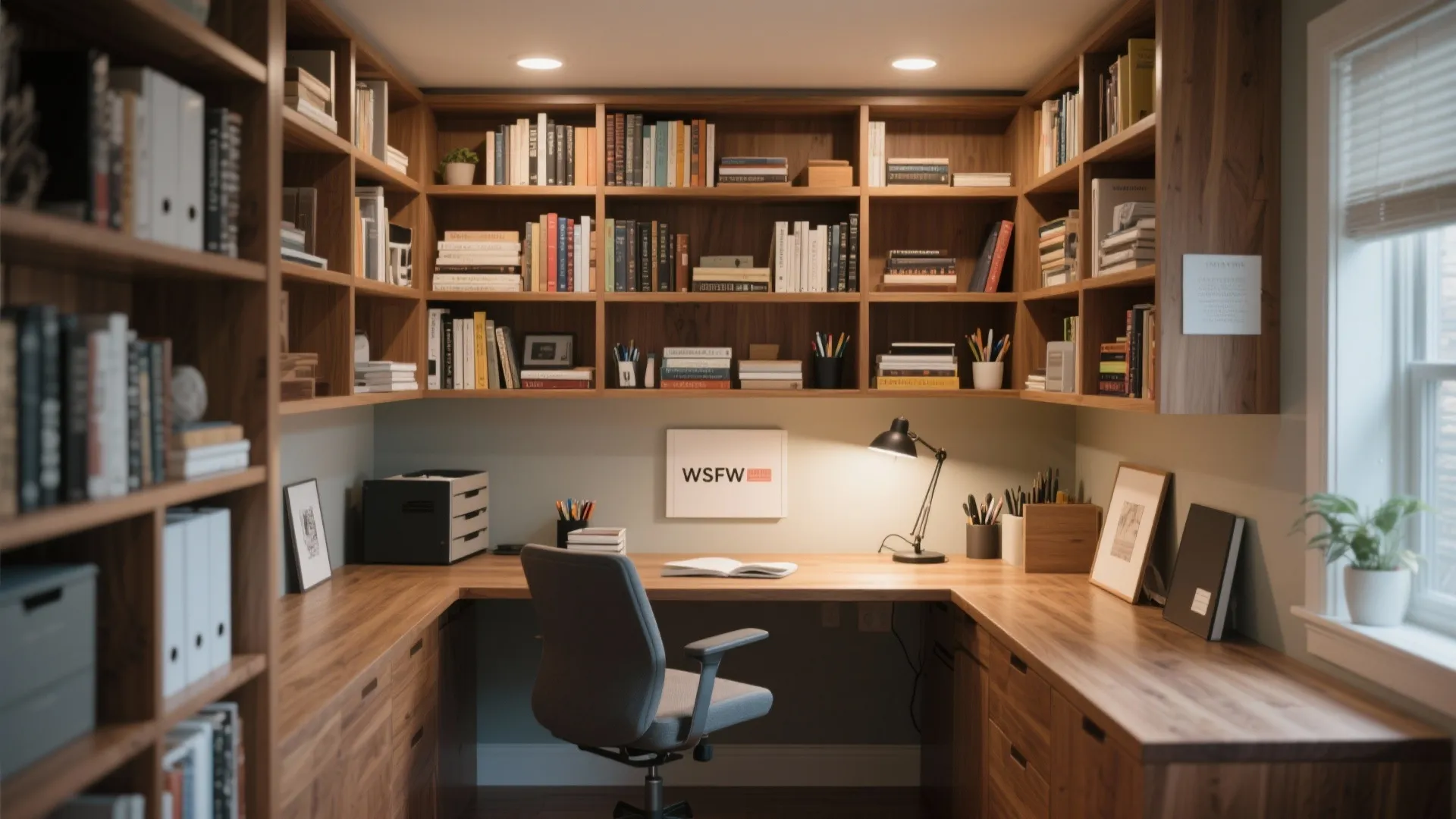 2. Built-In Around the Desk