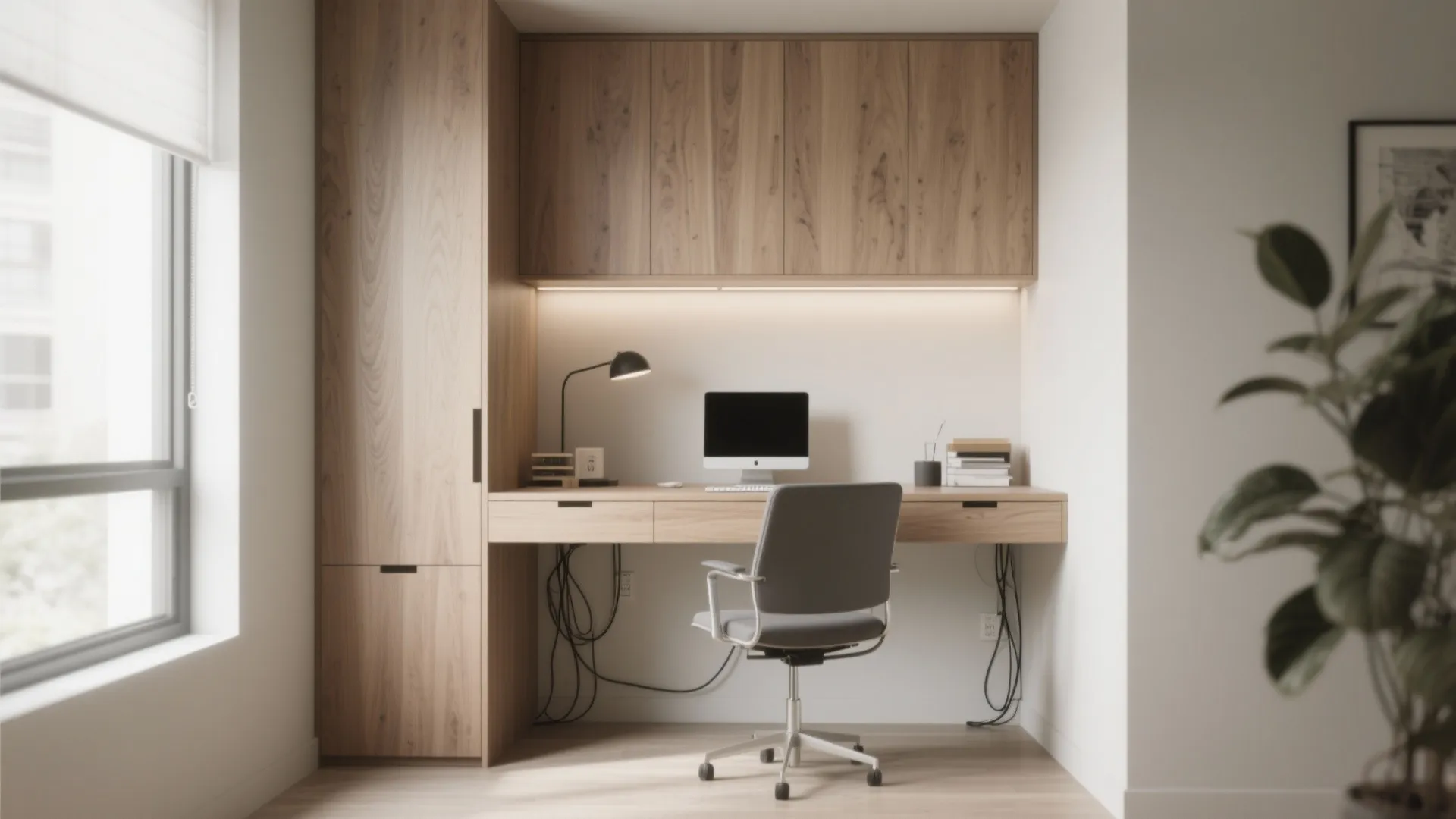 2. Built-In Desk Niche