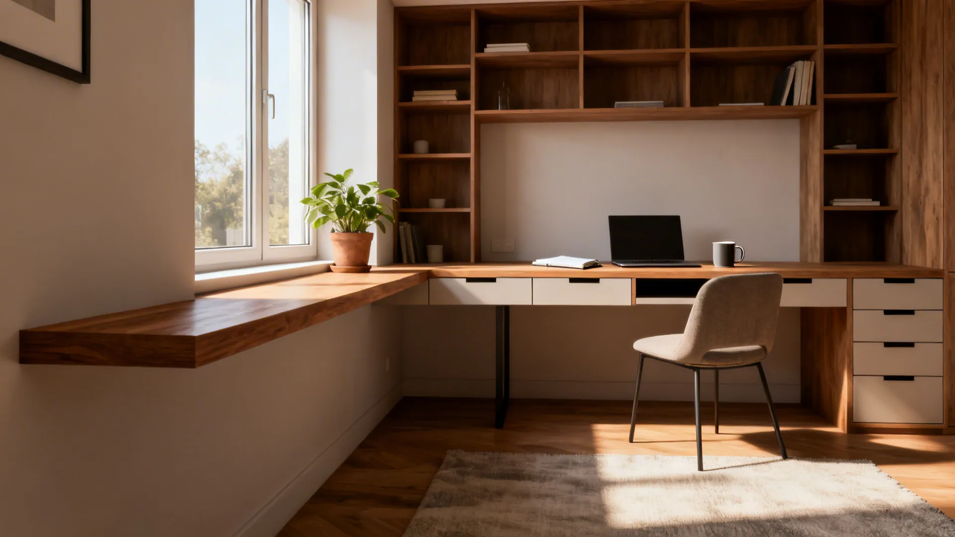 5 Built-In Desk Ideas for Small Home Offices