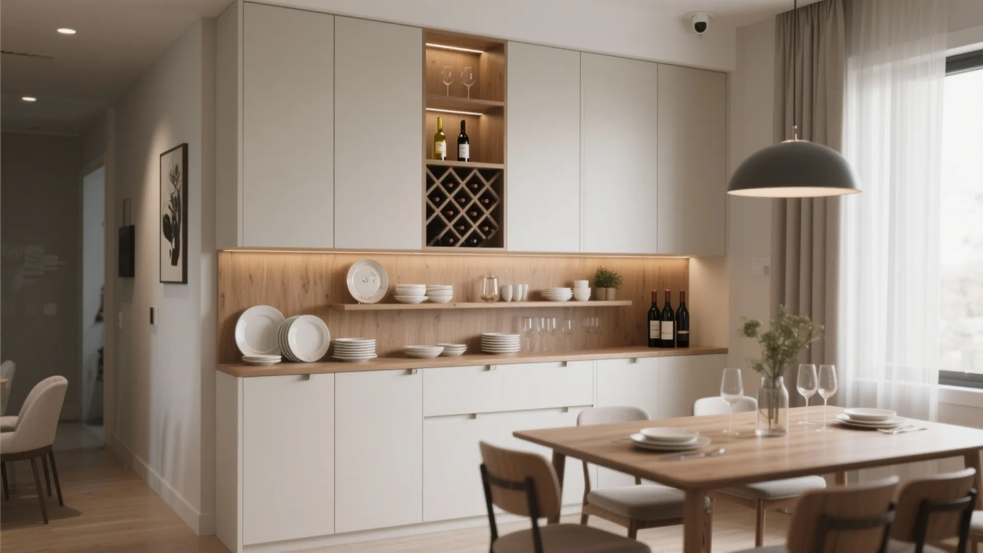 3. Built-In Storage Wall