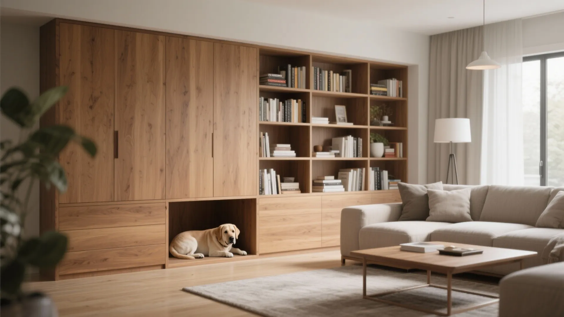 1. Built-in Dog Nook