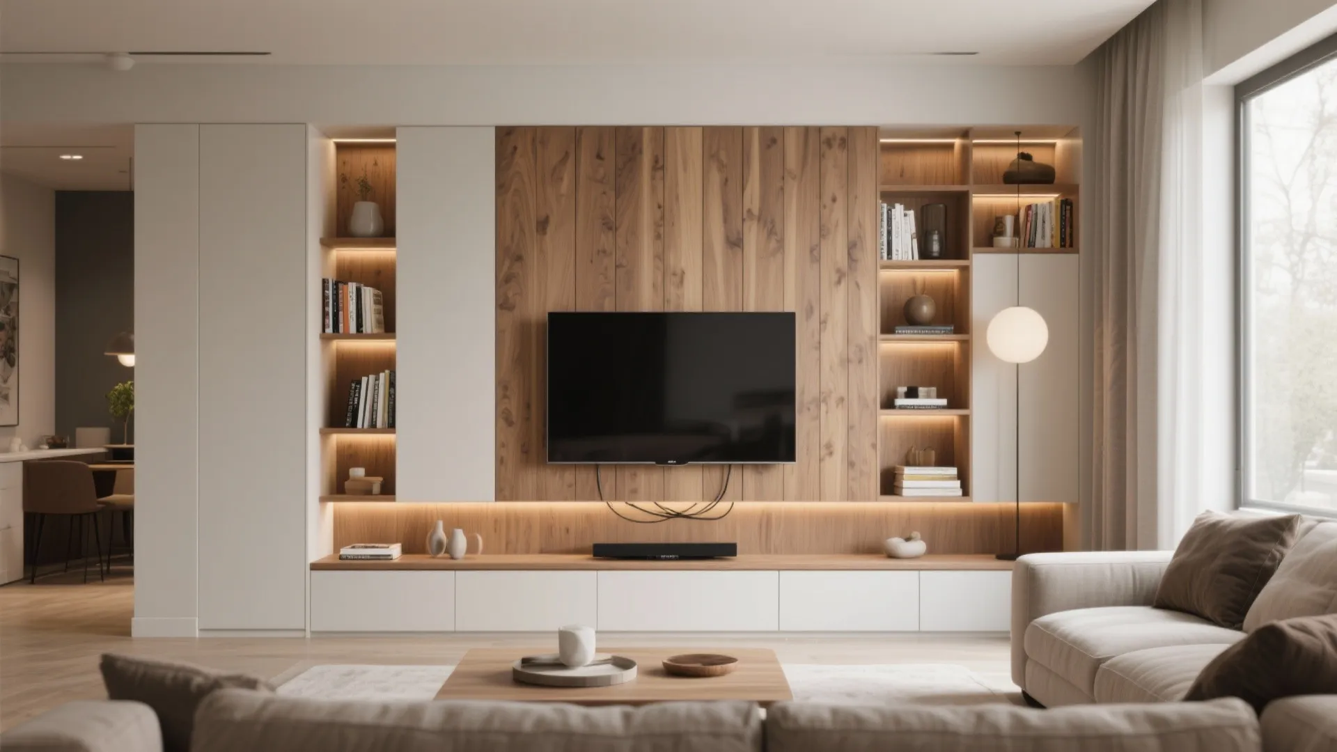9. Built-In Entertainment Unit
