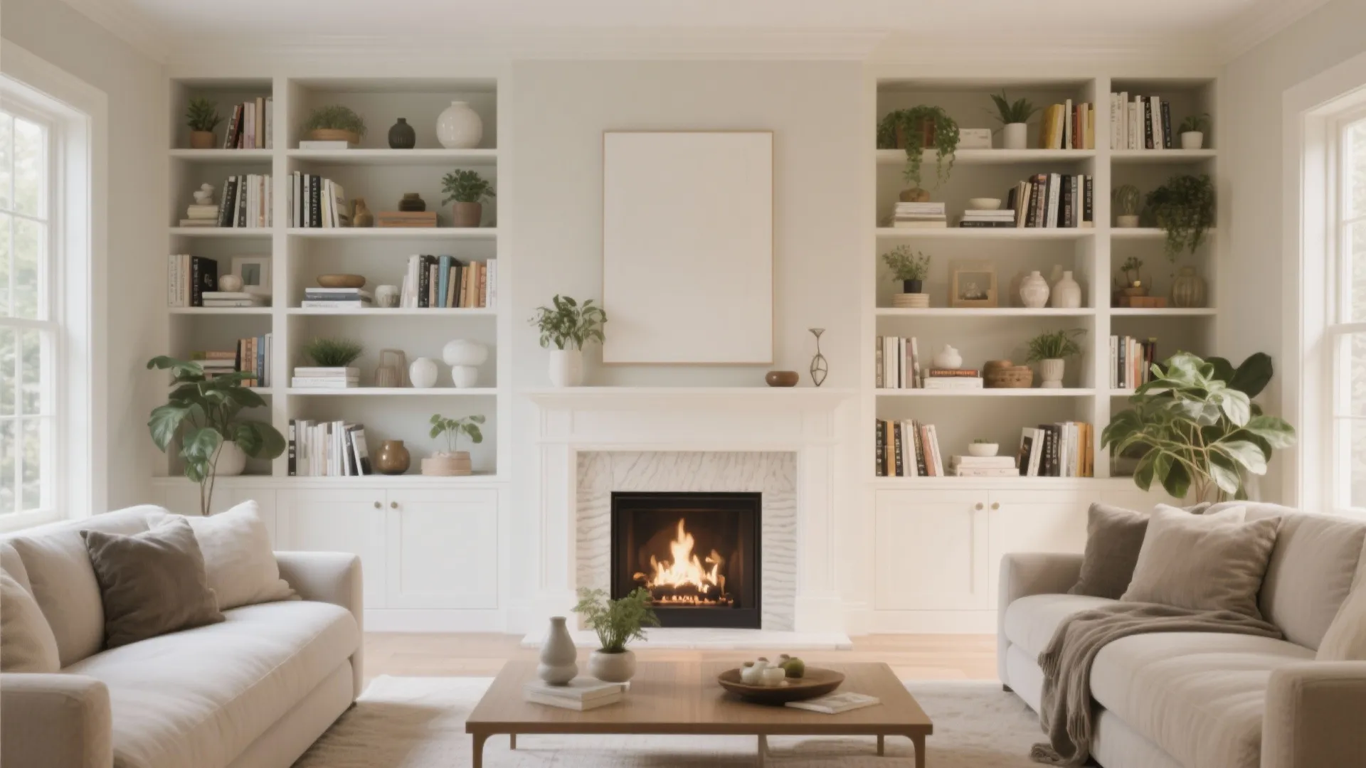 3. Built-in Shelving