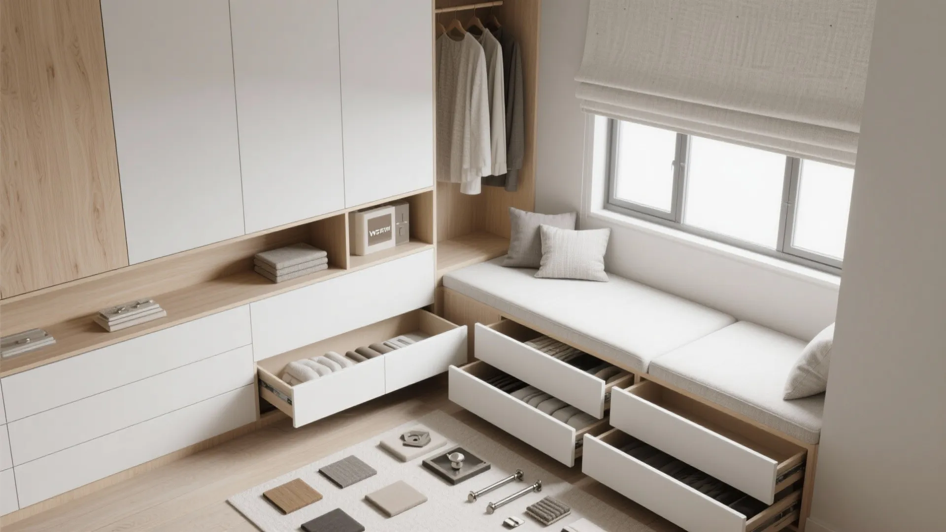 5. Built-in storage and multifunctional furniture