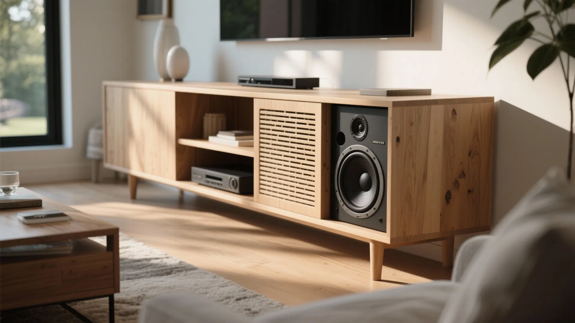 9. Blend It with Built-in Furniture