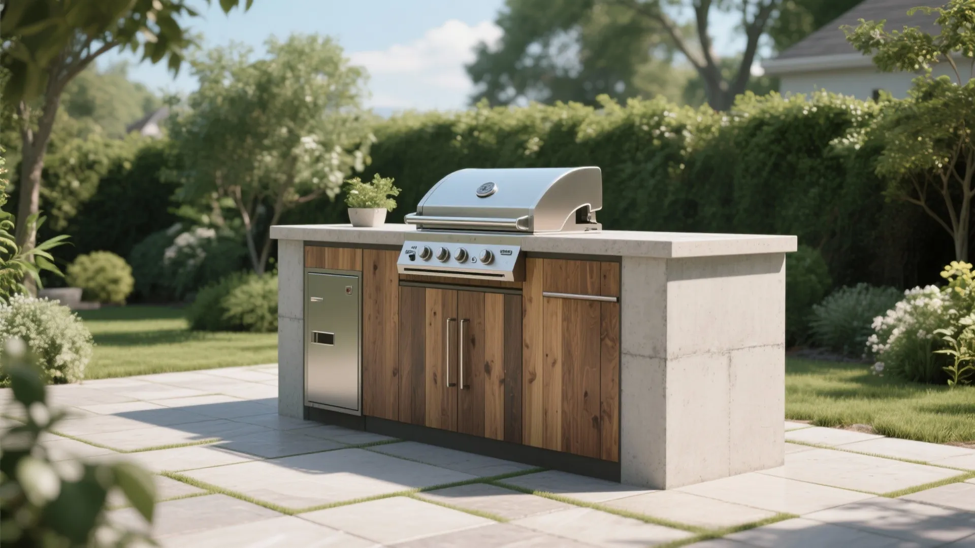 2. Built-in Grill Island