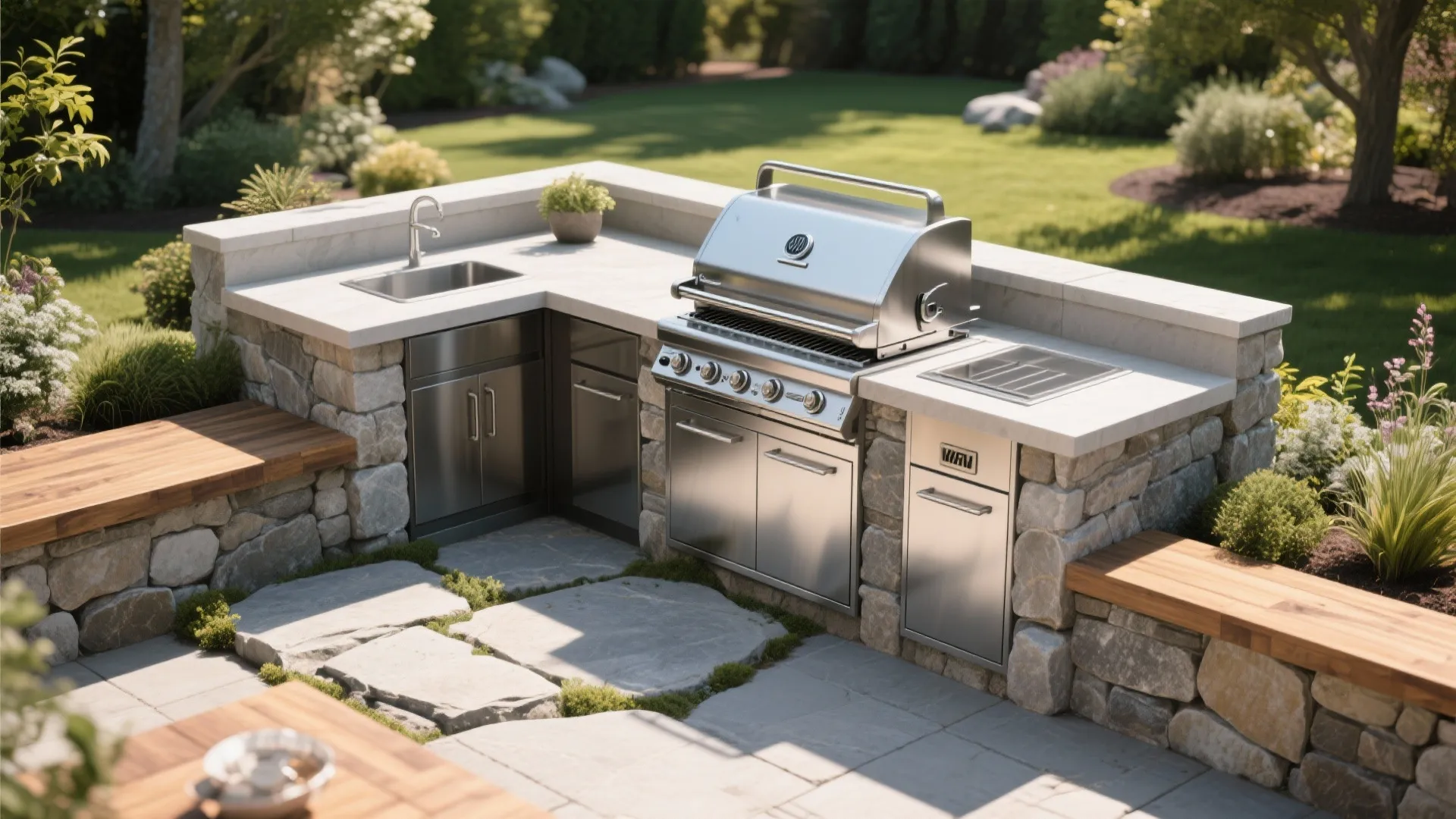 1. Built-in Grill Station