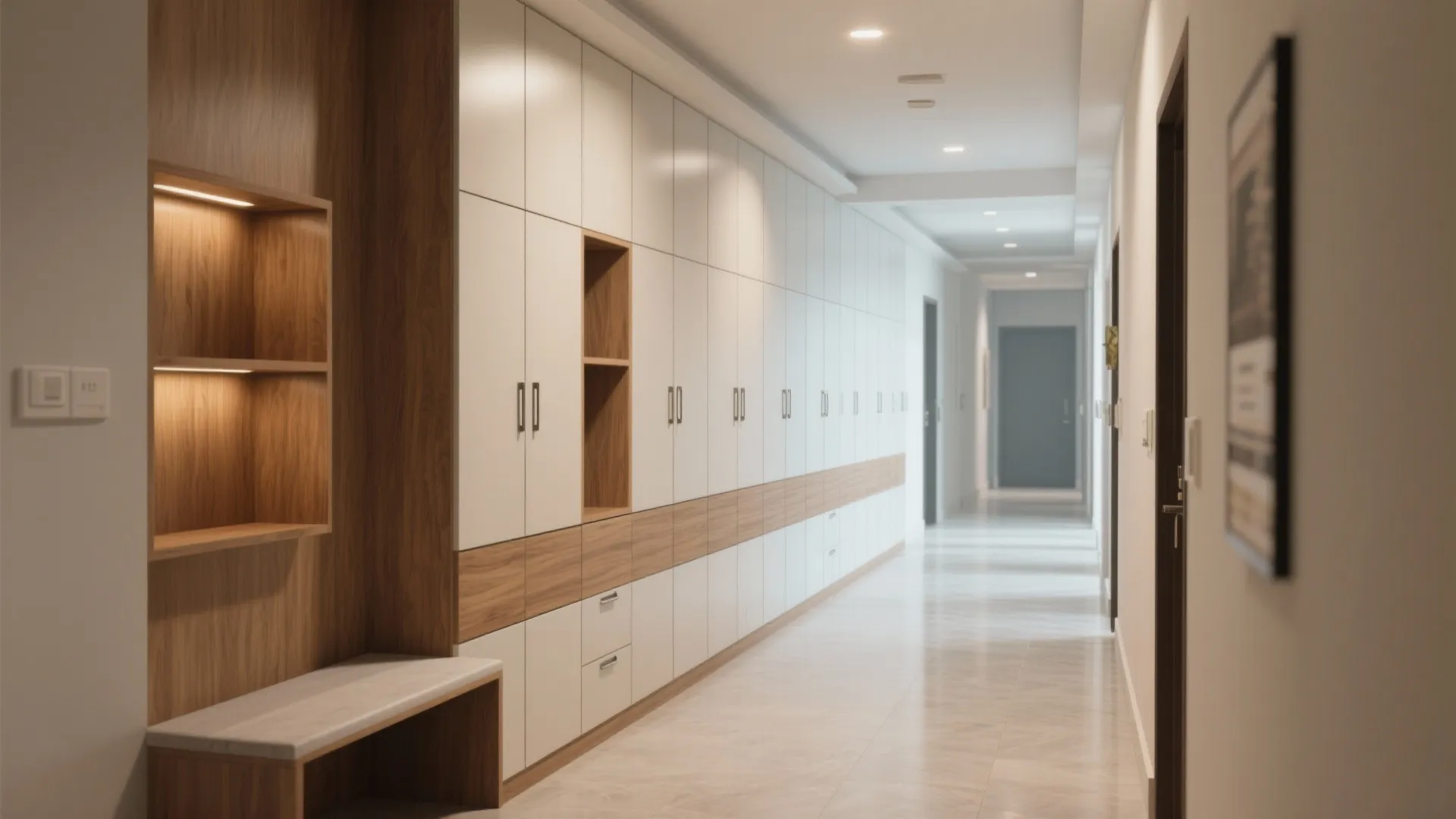 Built-In Storage with Minimalist Lines