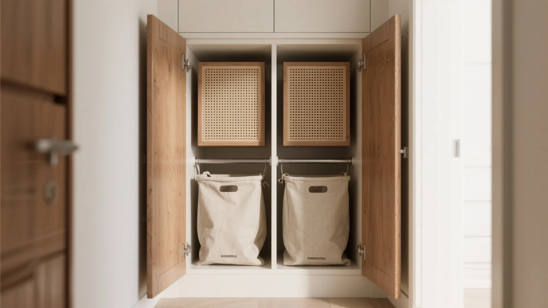 [Section: Built-in Hamper Cabinets]