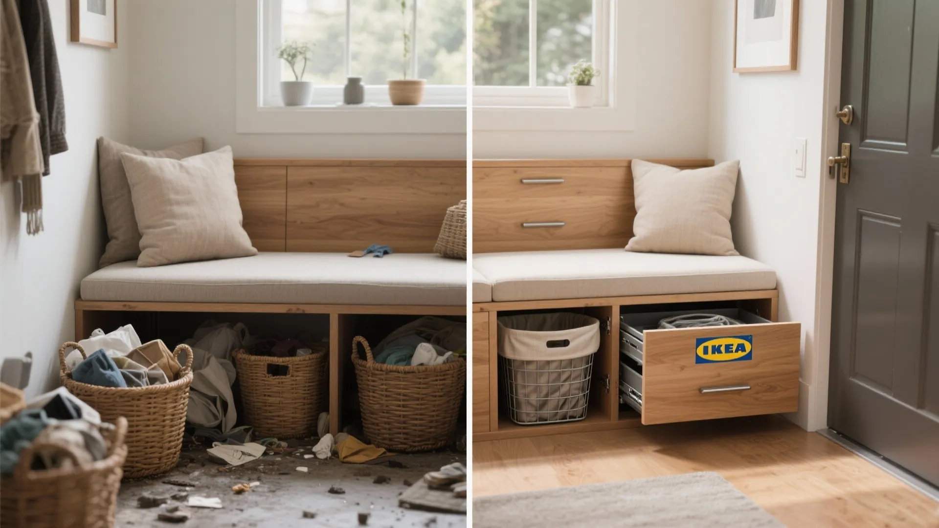 Dual-purpose furniture and built-ins