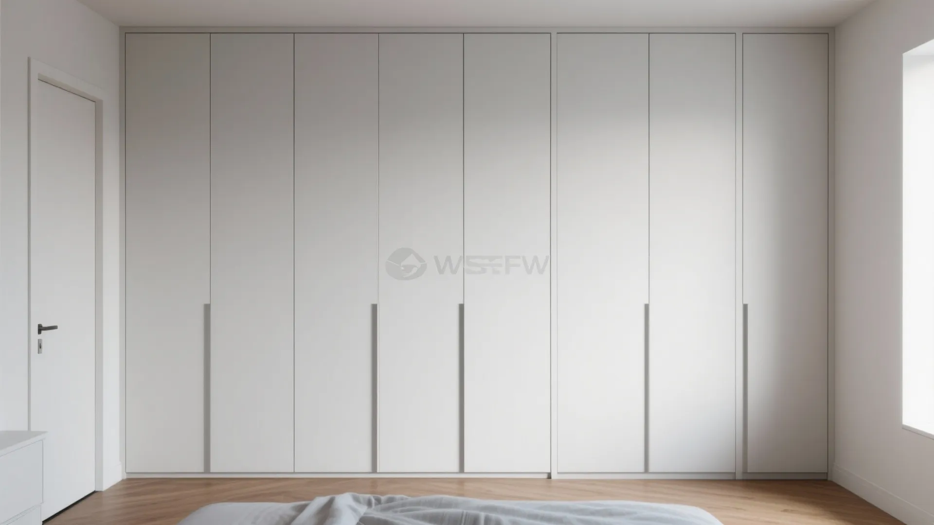 Seamless Built-in Almirah with Handleless Lines