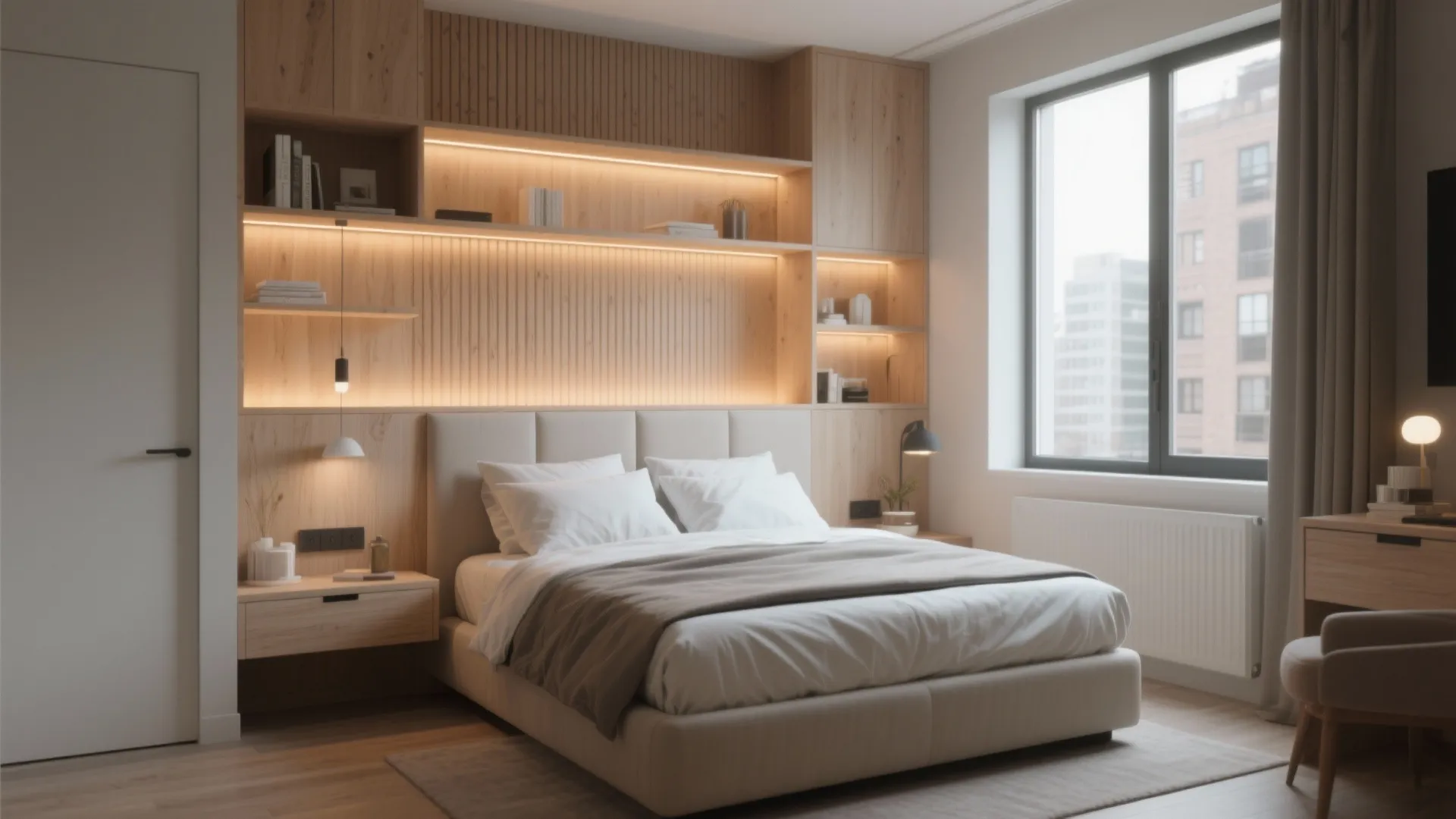 1. Go for a Built-in Headboard Wall