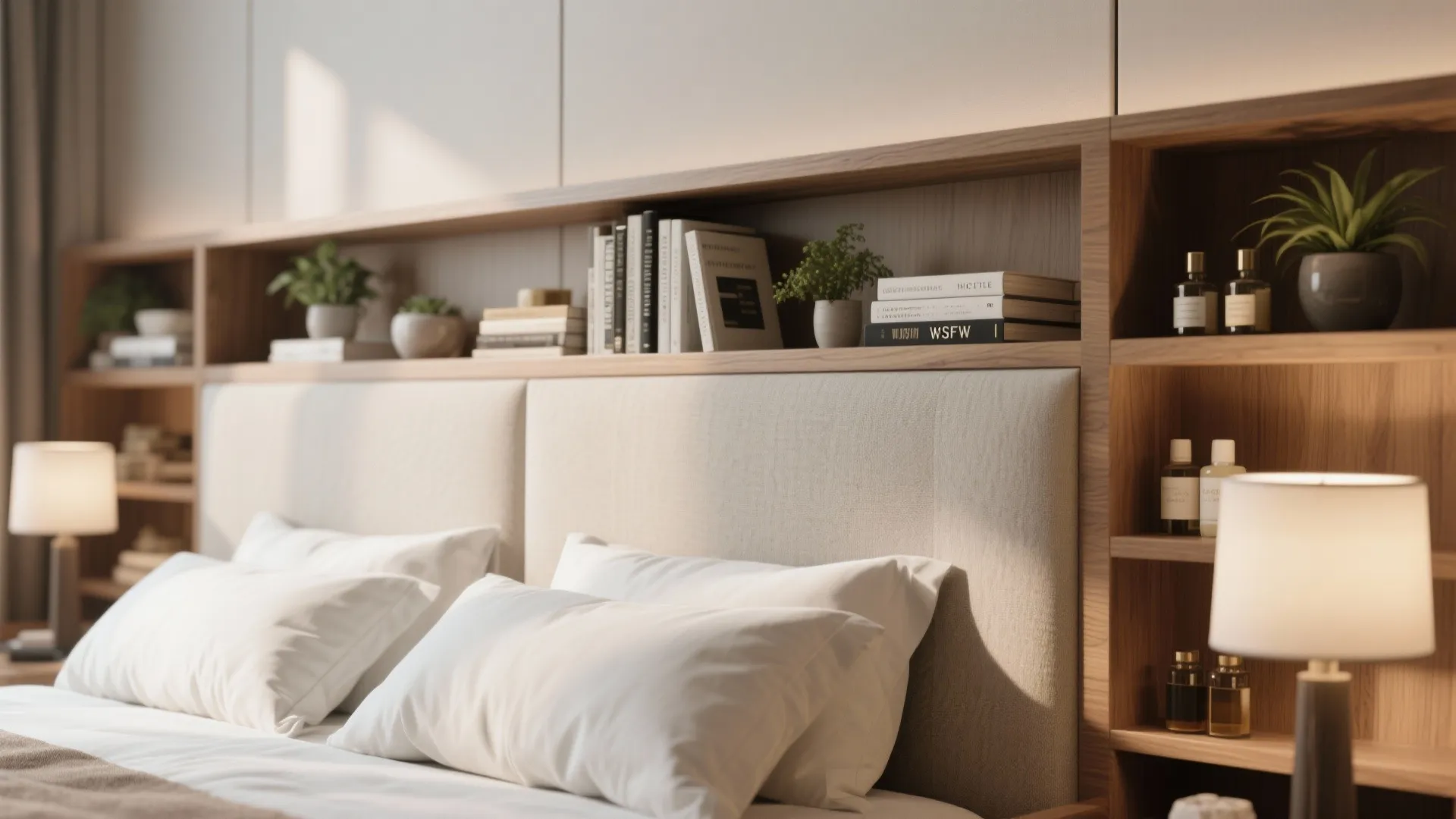 1. Built-in Storage Headboard