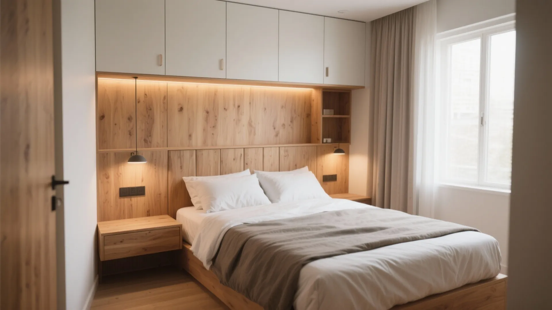 Built-In Headboard with Storage