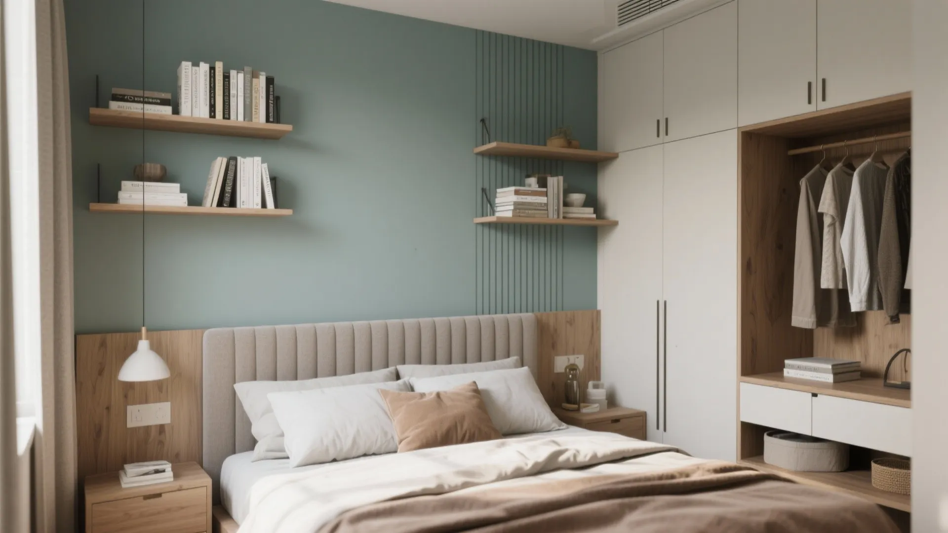 5. Built-In Headboard with Storage