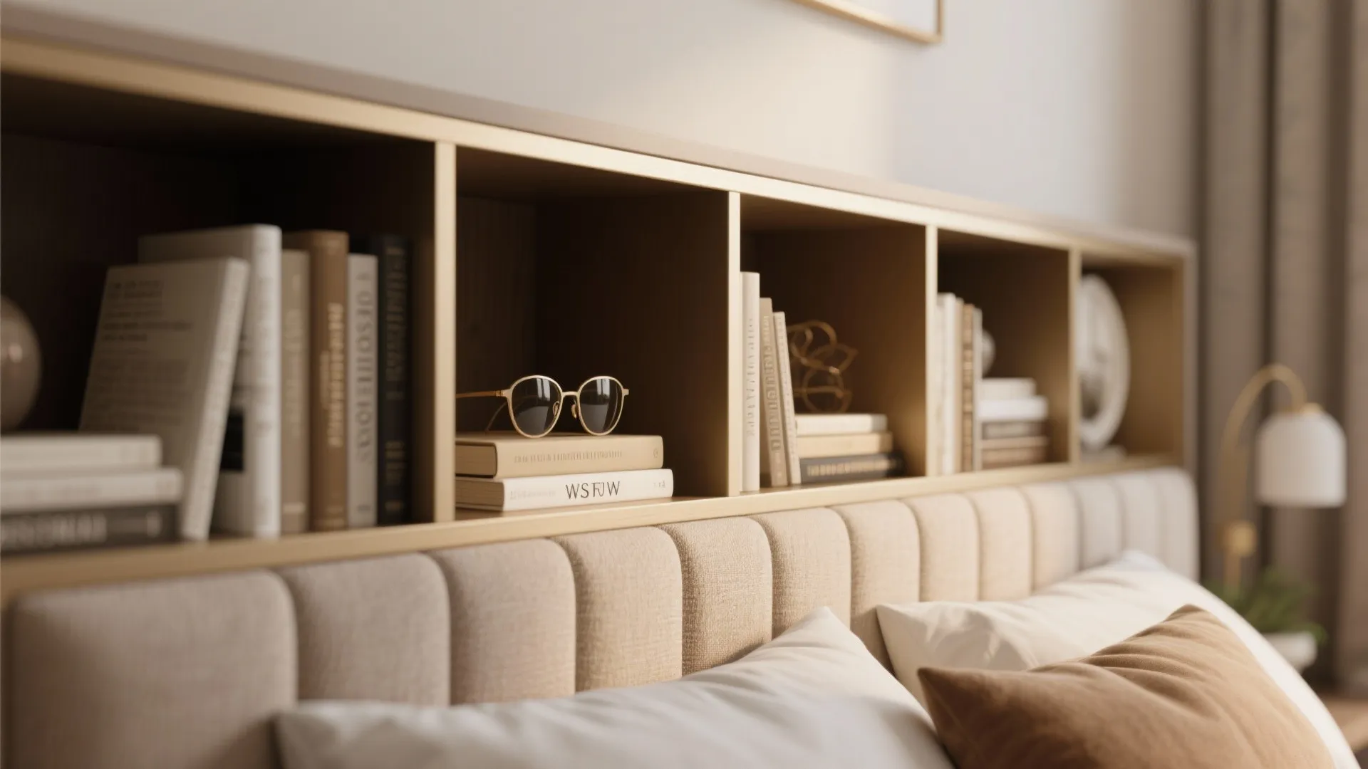 Tip 2: Built-in Storage Headboard