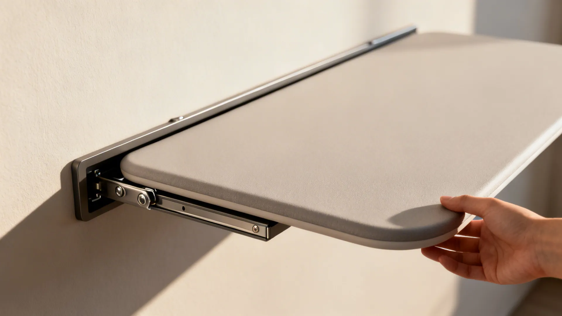 4. Floating table with built-in ironing board