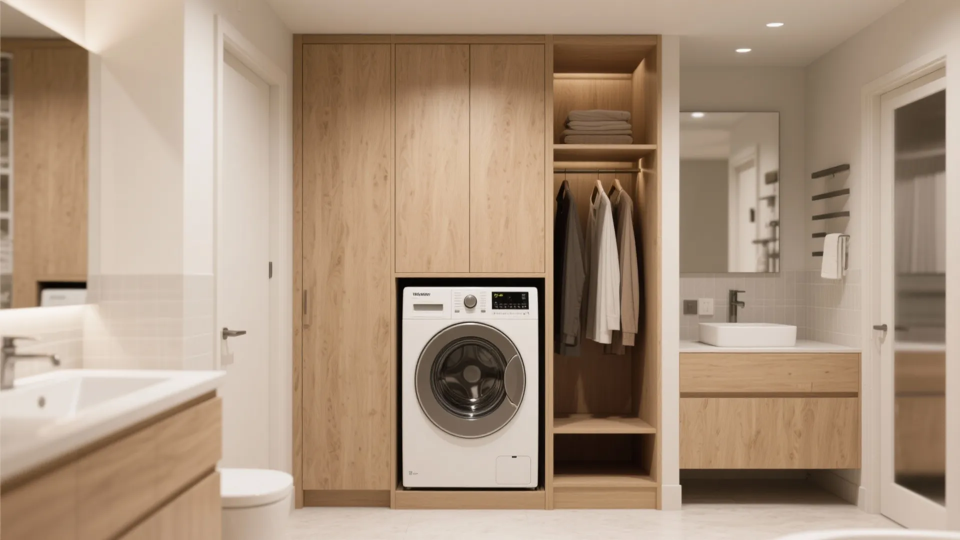 6. Built-In Laundry Space