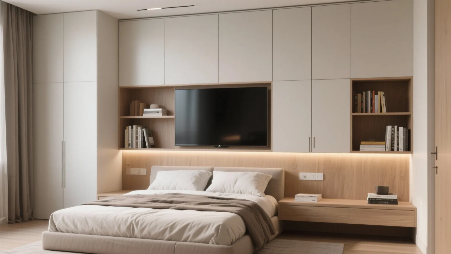 Built-In Panel with Storage