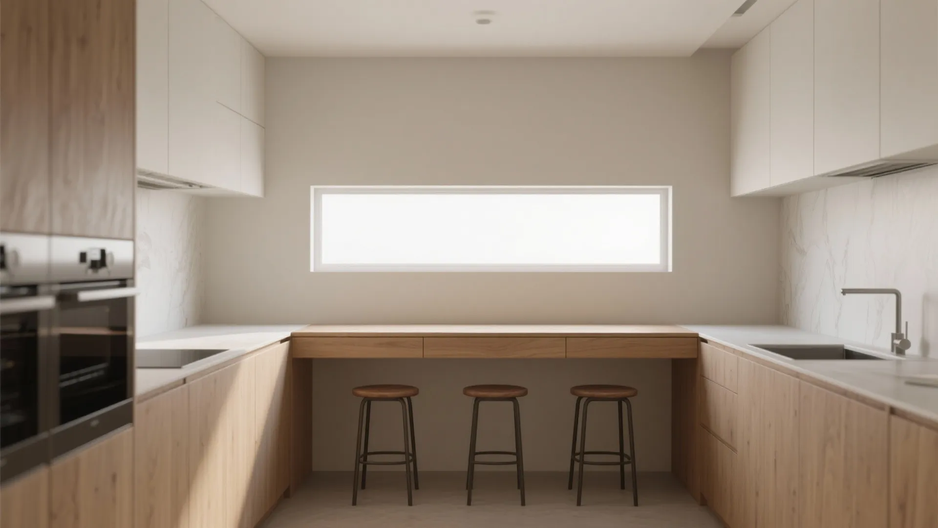 Built-in ledge seating and custom compact arrangements