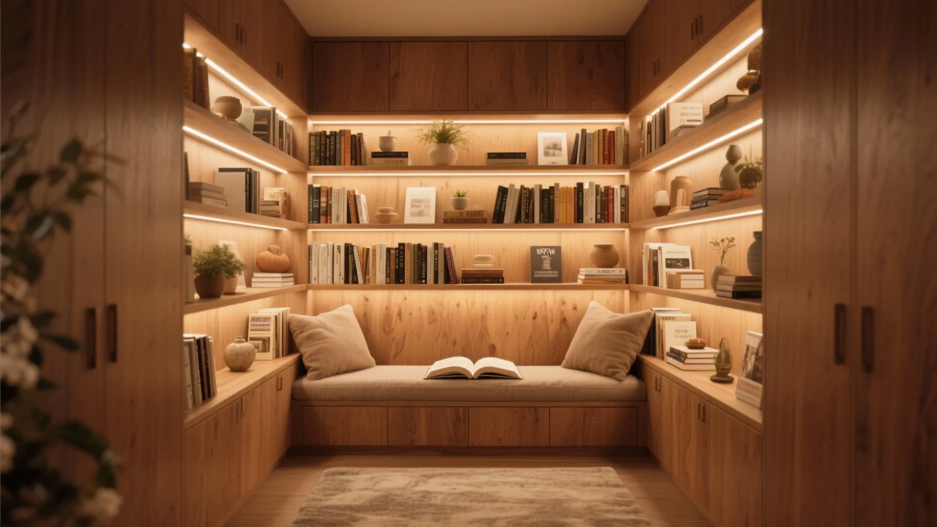 5. Built-In Racks with Integrated Lighting