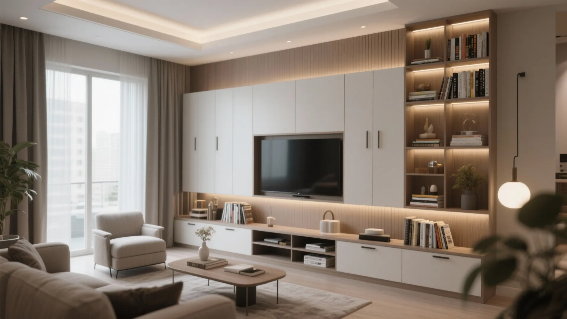 9. Built-in Media Wall