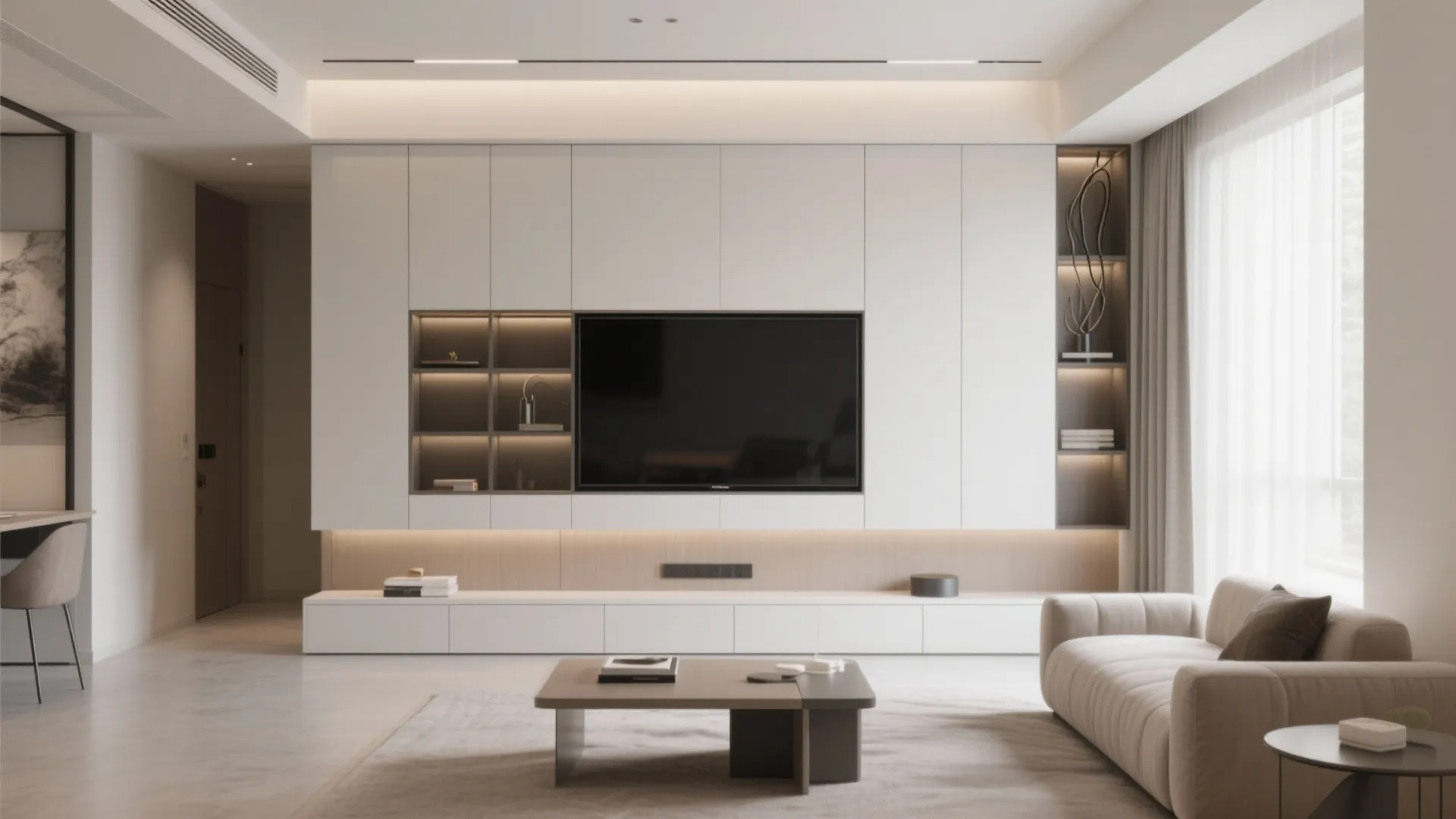 8. Built-In Media Wall