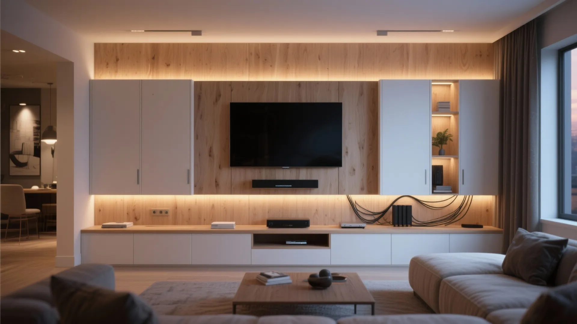 2. Built-in Media Wall