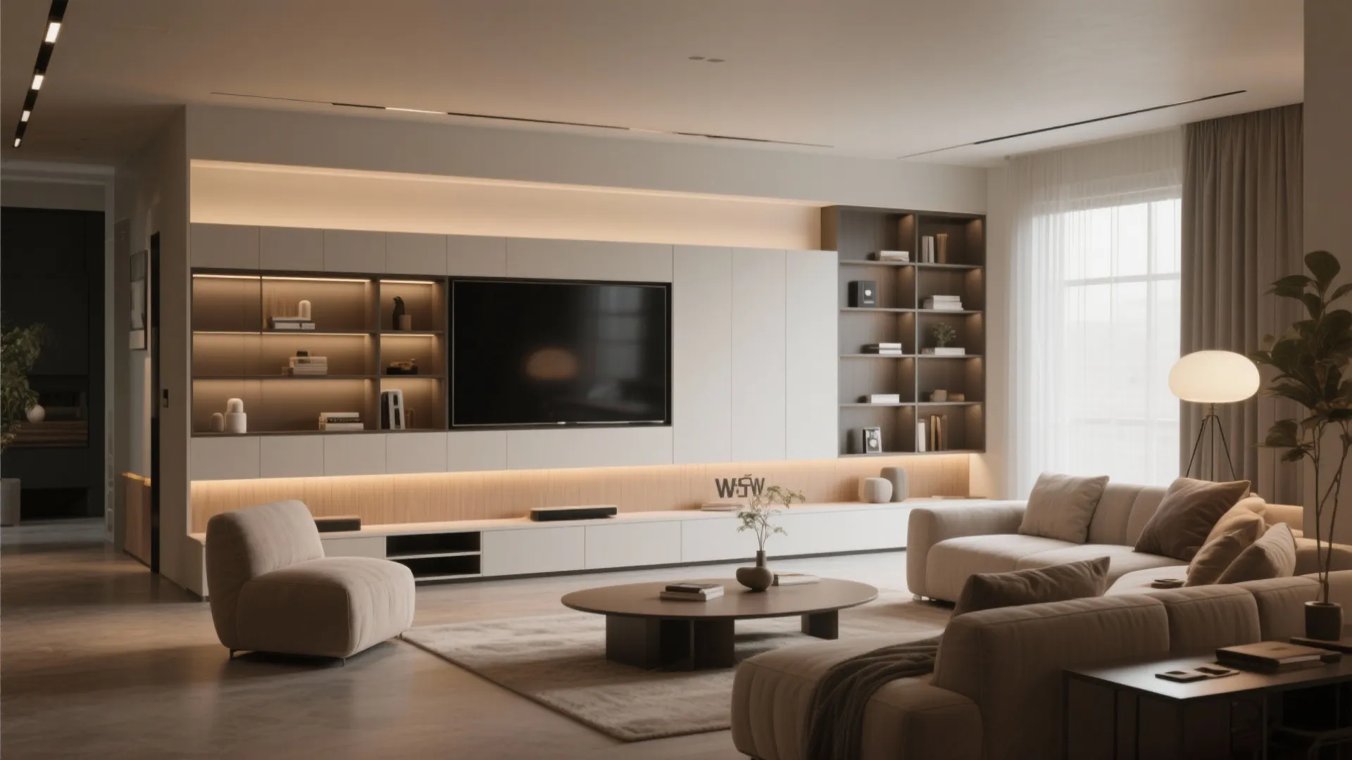 6. Built-in Media Wall