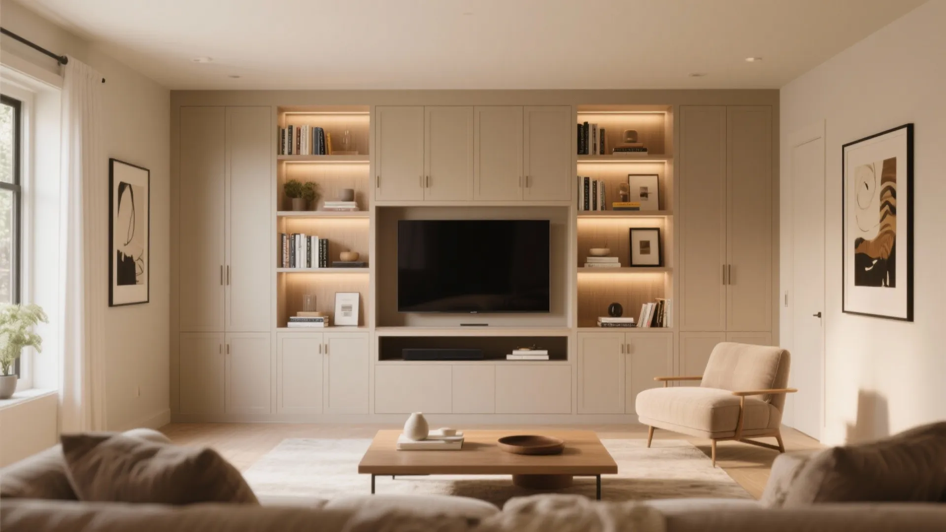 2. Built-In Media Wall