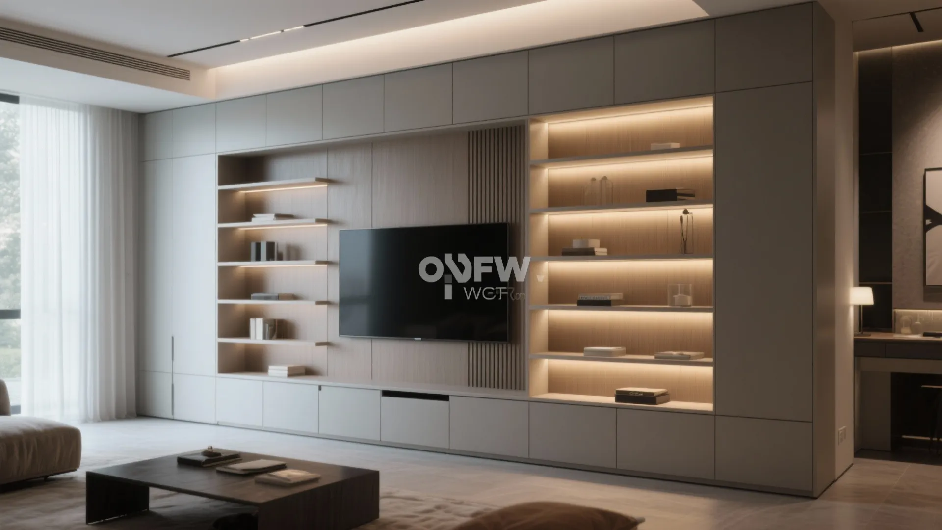 6. Built-In Media Wall