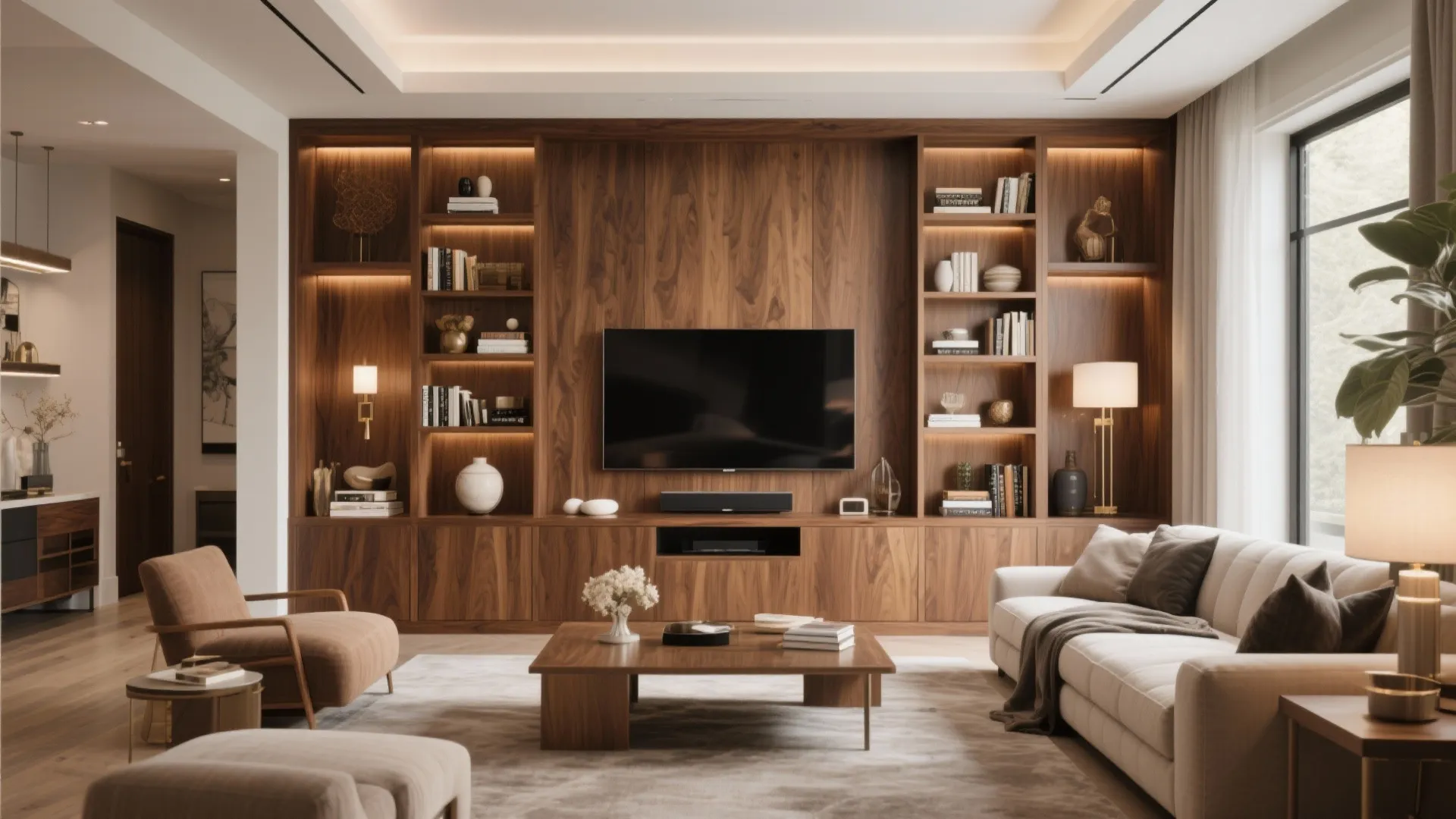 4. Built-In Media Wall