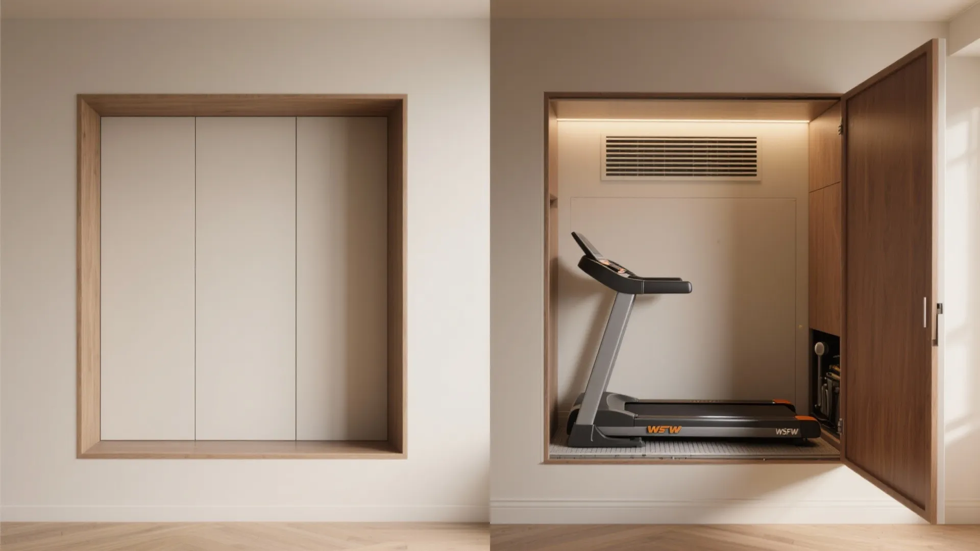 5. Built-in niches and vertical storage solutions