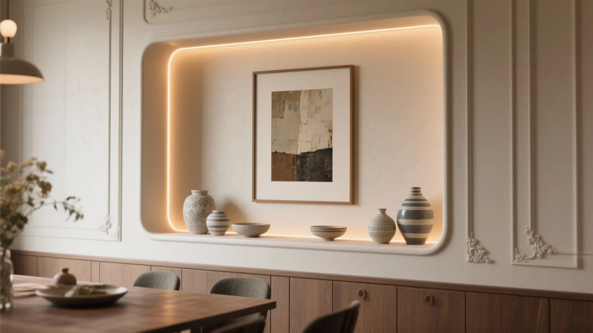 4. Built-in Niche with Lighting