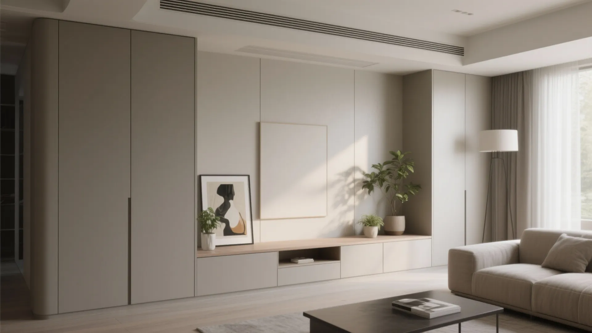 5. Built-in niche or slim cabinetry