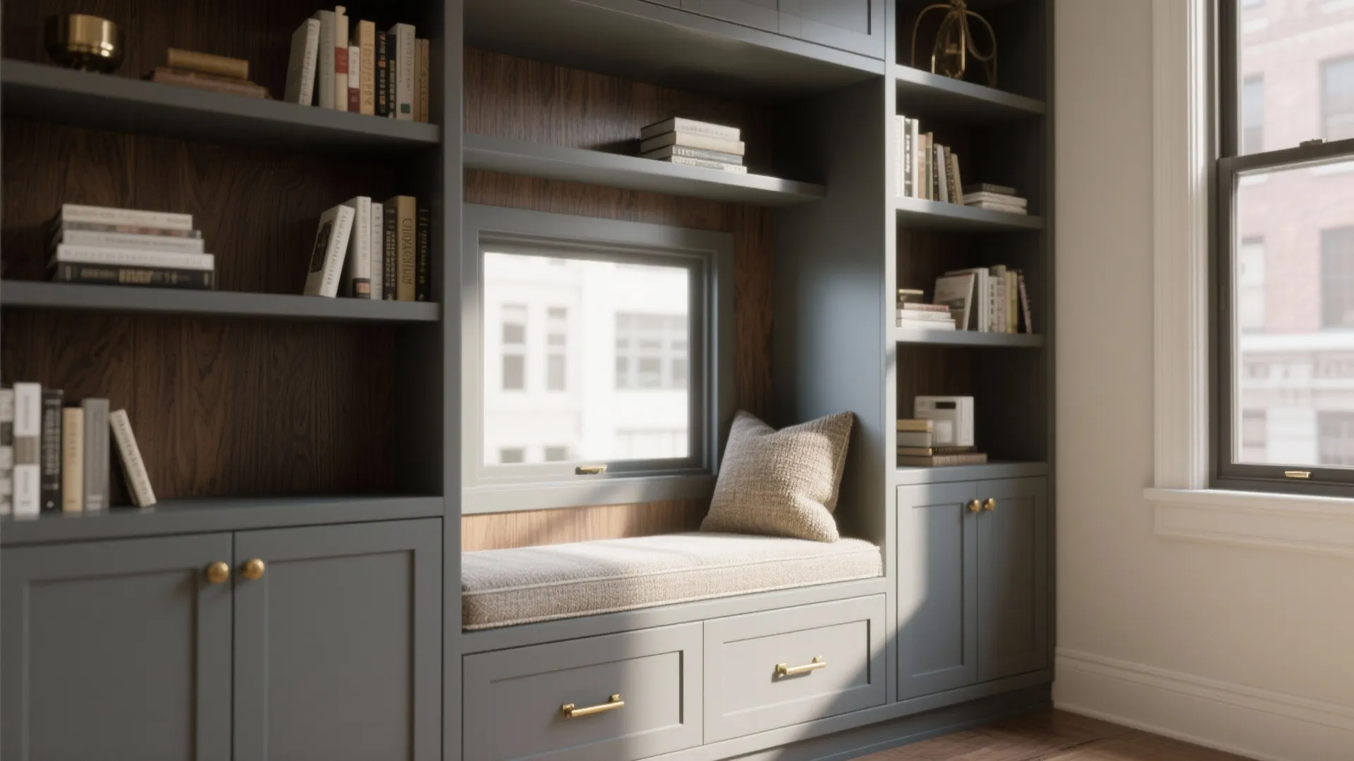 2. Built-in storage that looks custom