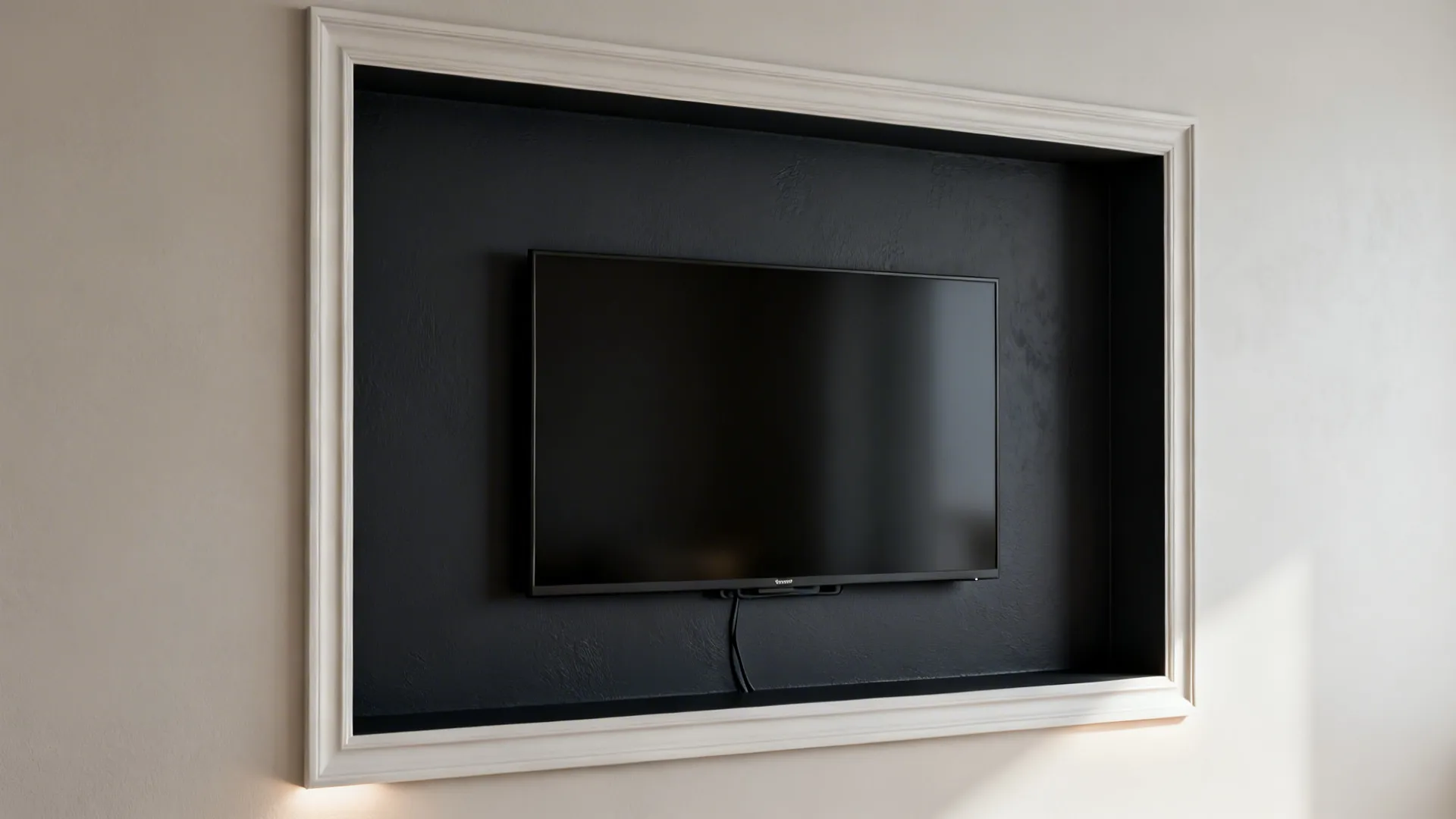 1. Built-in niche with contrasting paint