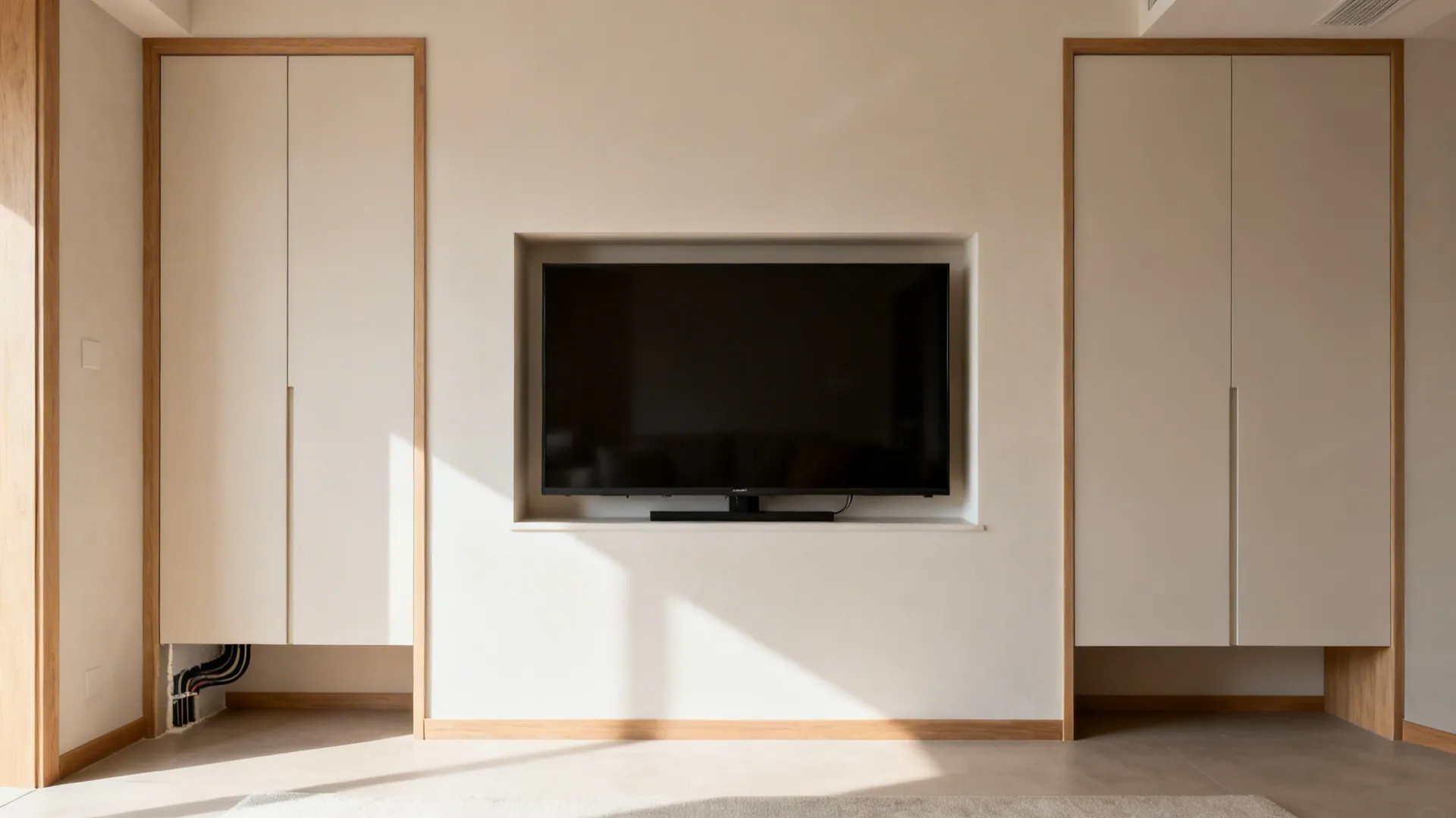 3. Built-in Niche with Concealed Storage