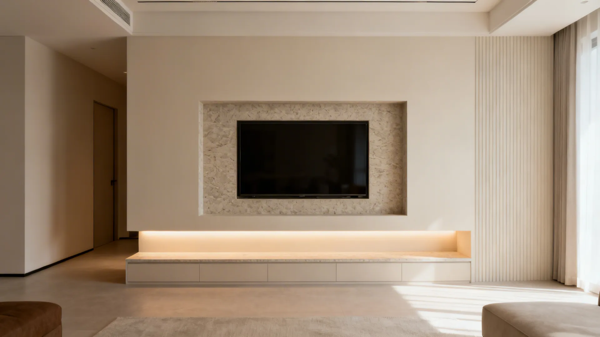 Built-in Niche with Backlighting