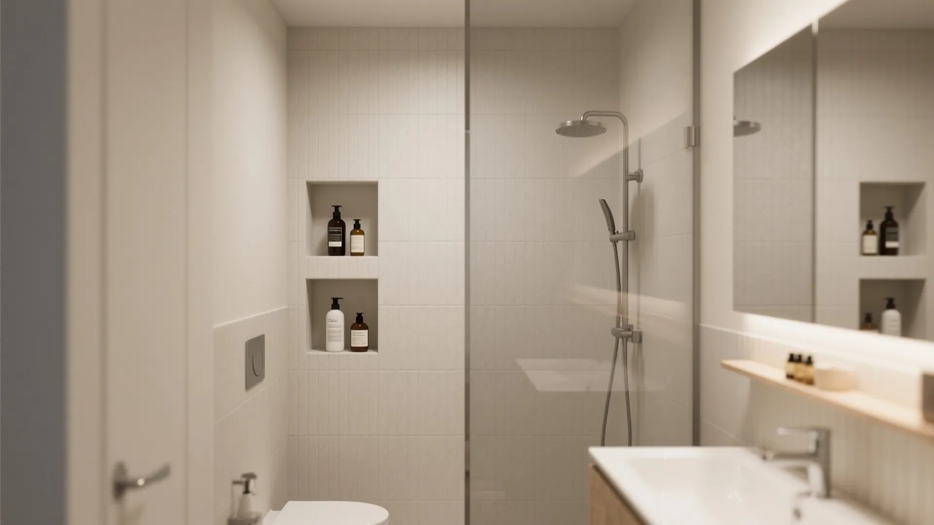 6. Built-In Niches and Recessed Shelves