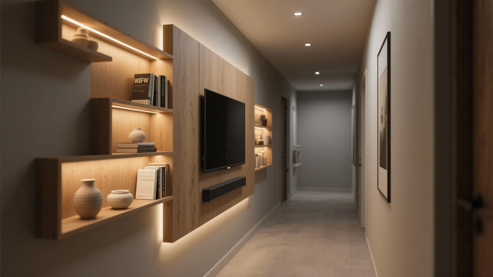 Built-in Niches with LED Backlight