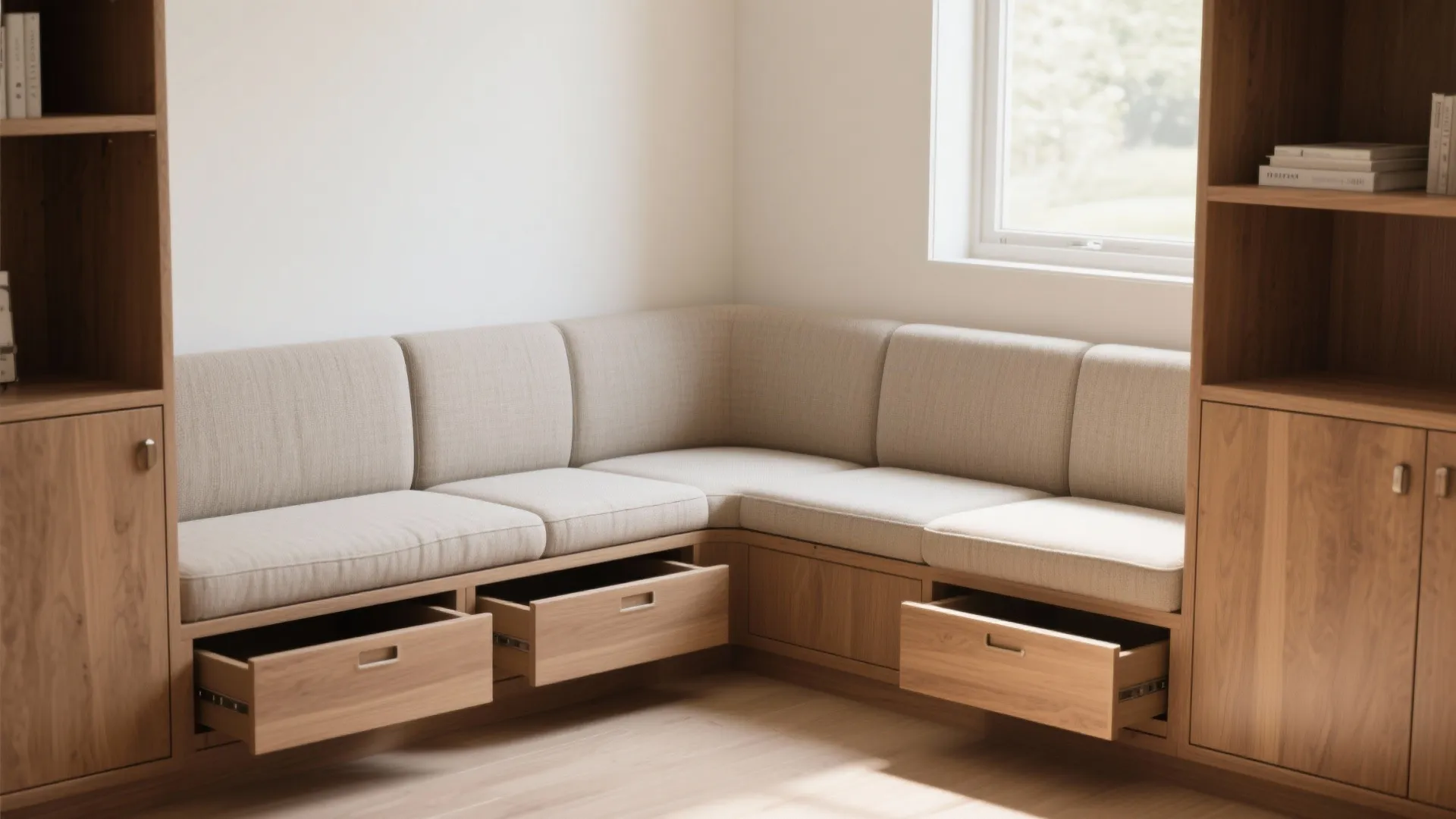 3. Built-In Nook Chair with Storage