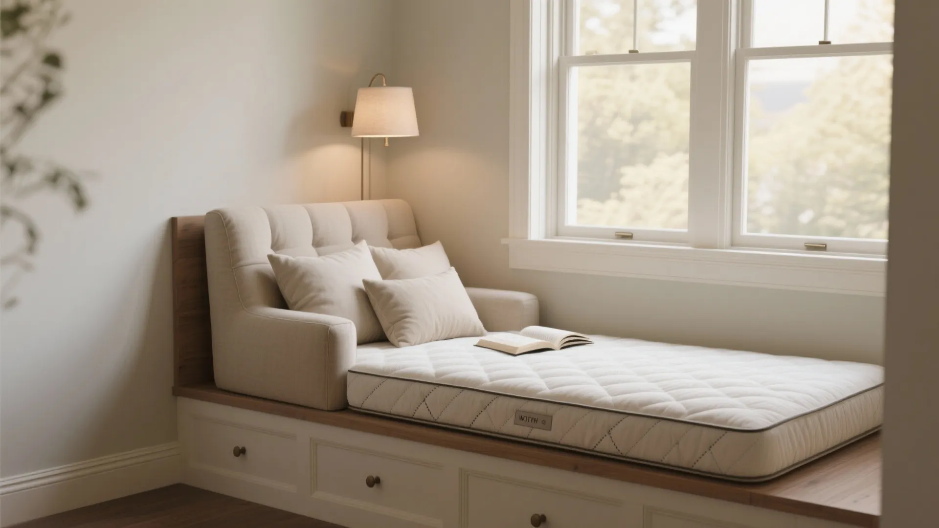 4. Built-In Nook with Convertible Chair