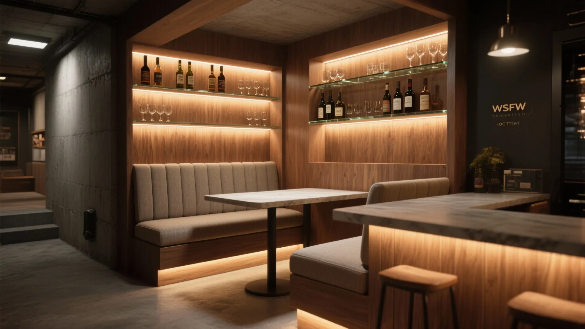 3. Built-in nook with bench seating