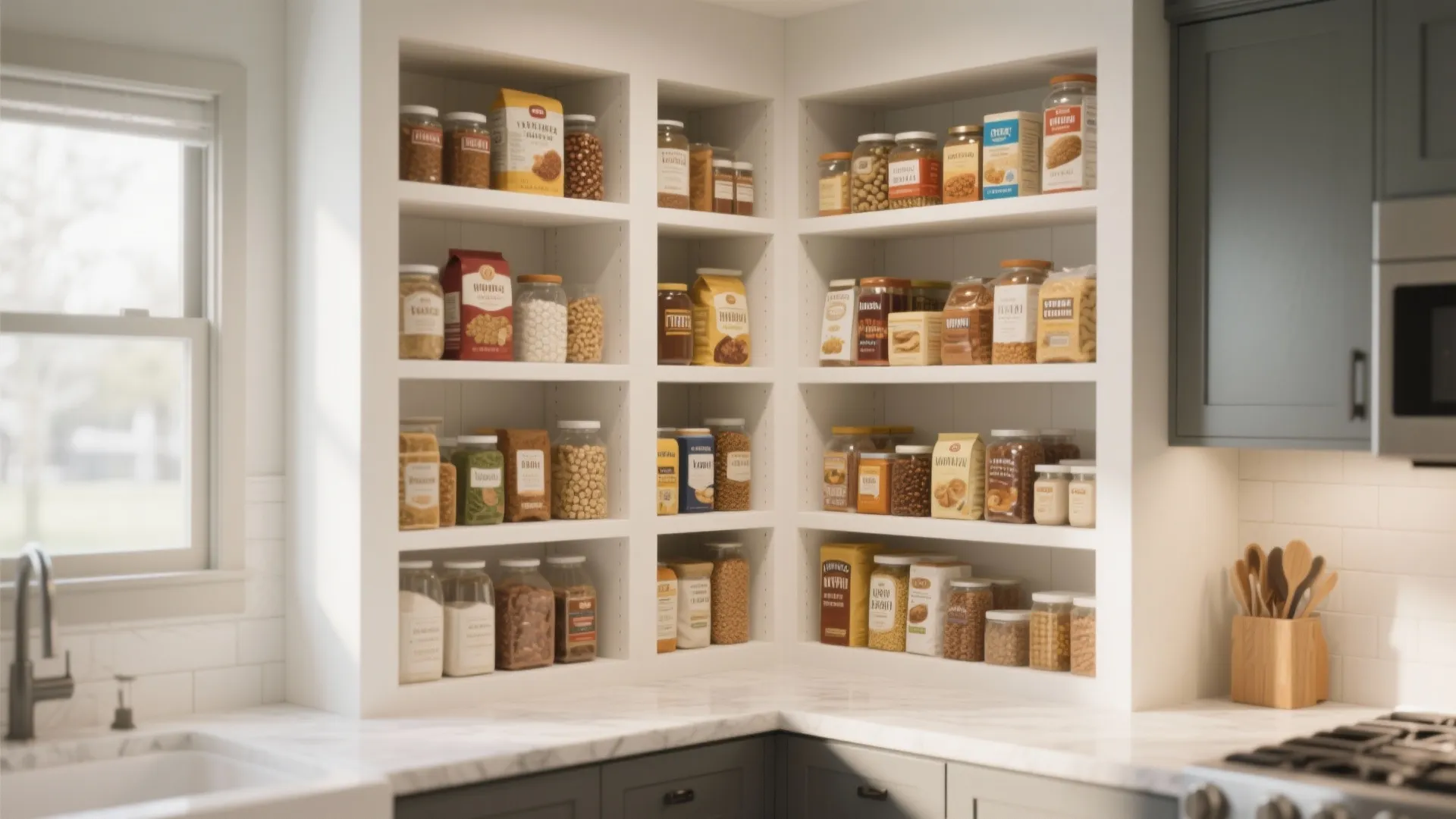 7. Built-In Pantry Niche