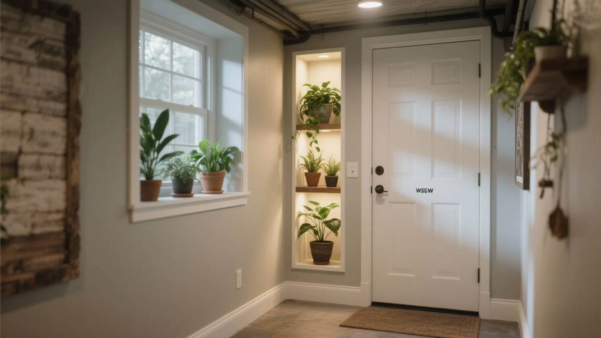 9. Built-in Plant Shelf