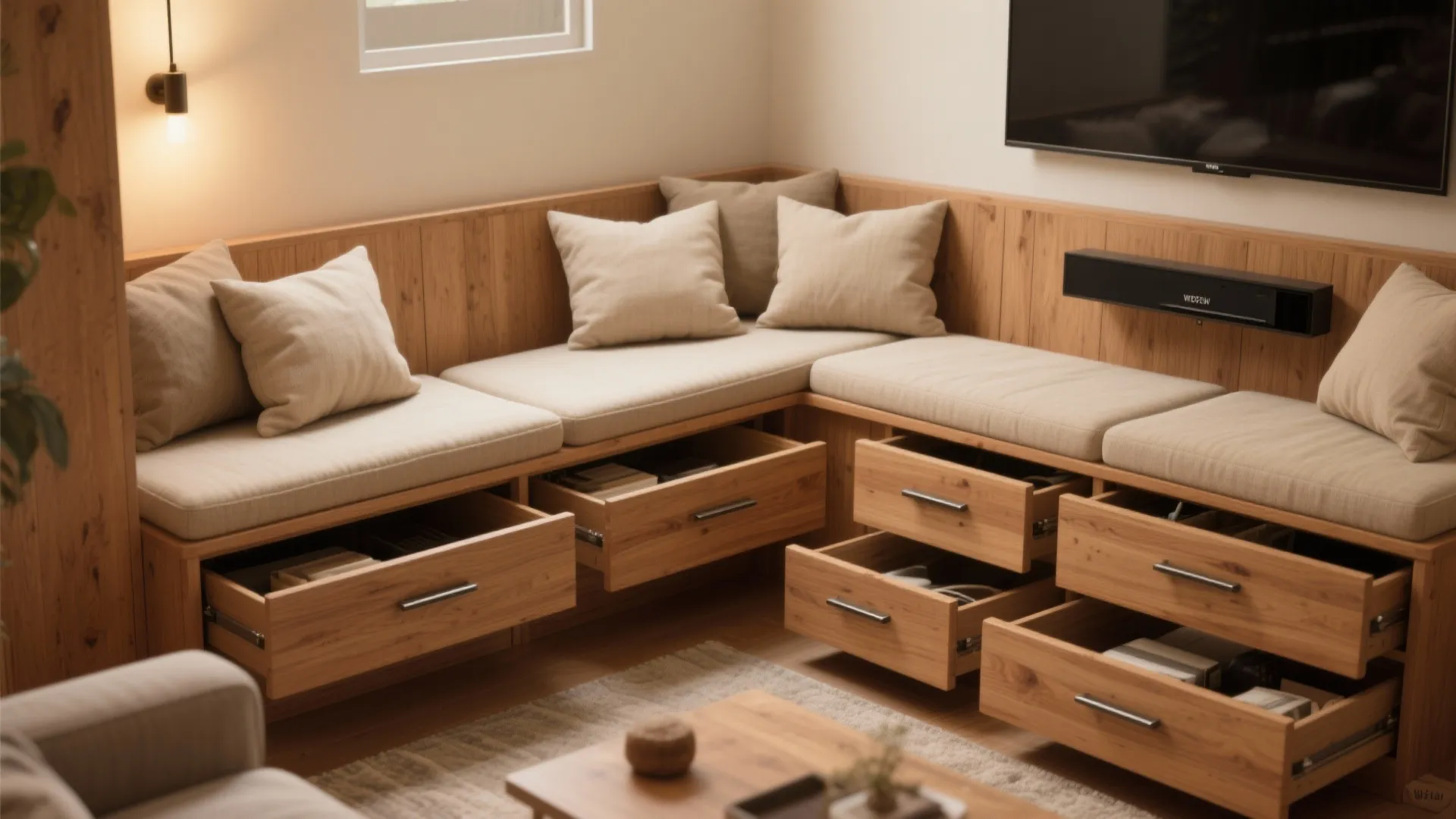 1. Built-in Seating and Tiered Benches
