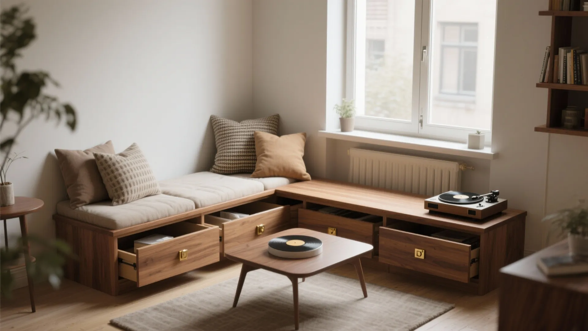 Built-In Seating with Hidden Storage