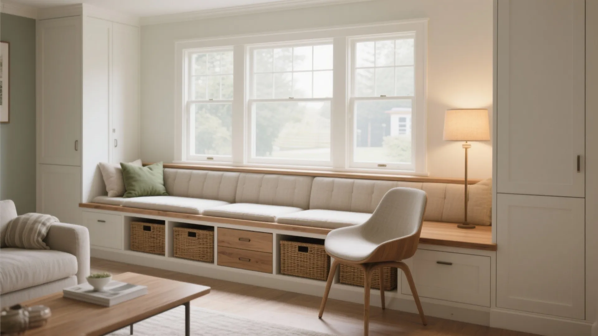 3. Built-in Seating with Hidden Storage