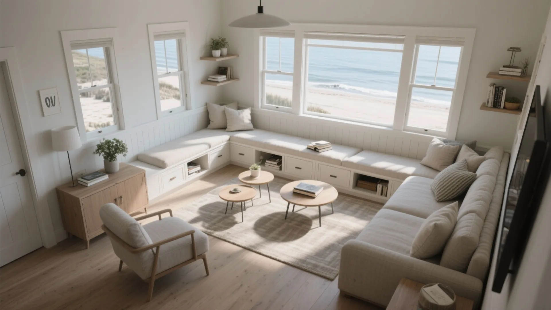 Built-in seating and multifunctional furniture